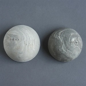 Marmoreret grå/hvid Stentøjsler med chamotte 0-0.5, 10kg